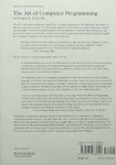 Donald E. Knuth - The Art of Computer Programming, Volume 4A - Combinatorial Algorithms, Part 1: Umschlag hinten