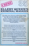 Egon Flörchinger - Ellery Queen's Kriminal Magazin 35: Hinten