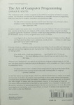 Donald E. Knuth - The Art of Computer Programming, Volume 1 - Fundamental Algorithms, Third Edition: Umschlag hinten