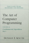 Donald E. Knuth - The Art of Computer Programming, Volume 4A - Combinatorial Algorithms, Part 1: Umschlag vorn