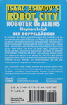 Stephen Leigh - Der Doppelgänger - Isaac Asimov's Robot City - Roboter & Aliens Band 1: Hinten