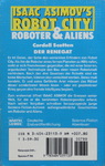 Cordell Cotten - Der Renegat - Isaac Asimov's Robot City - Roboter & Aliens Band 2: Hinten